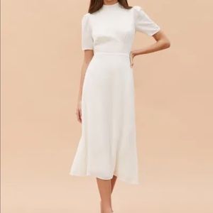 Reformation White Midi Dress